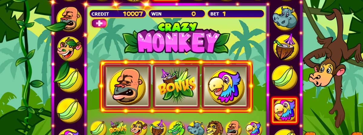 Crazy Monkey Slot Game Screenshot